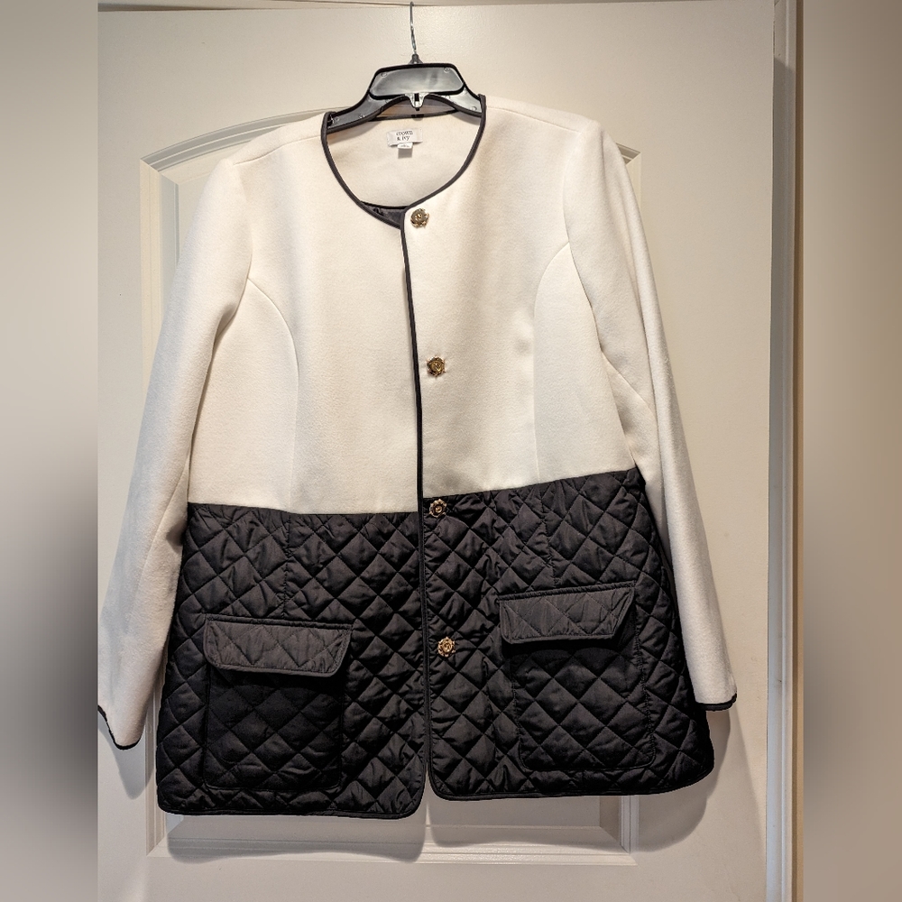 Crown and Ivy quitled lightweight jacket